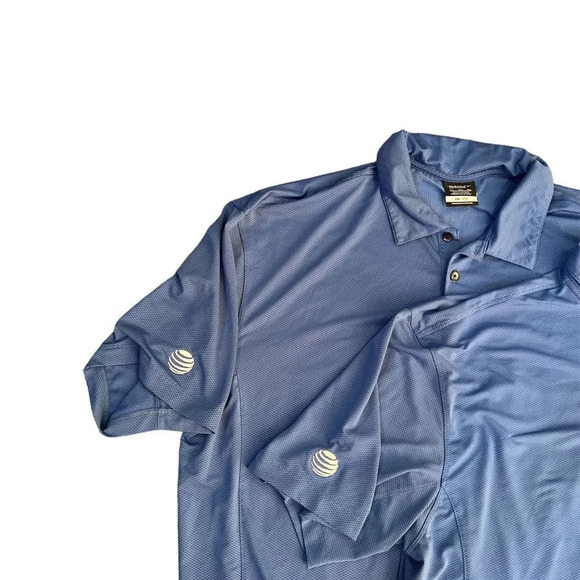 Set of 2 Nike Men's XXL Blue Golf Shirts - Picture 5 of 7